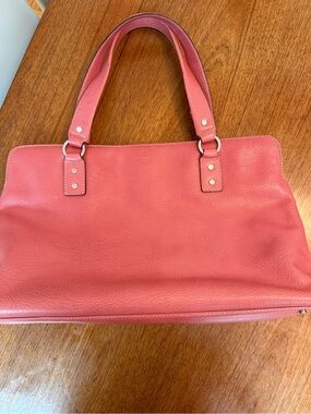 Kate Spade Coral Pink Leather Tote